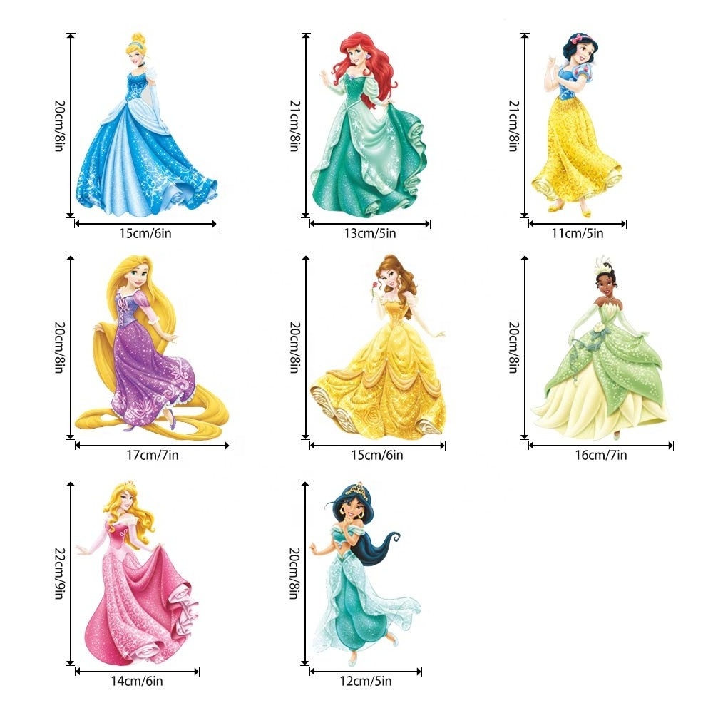 Princess Wall Stickers Girl Wall Decorations Removable Art Deco Baby Kindergarten girl Bedroom wall stickers