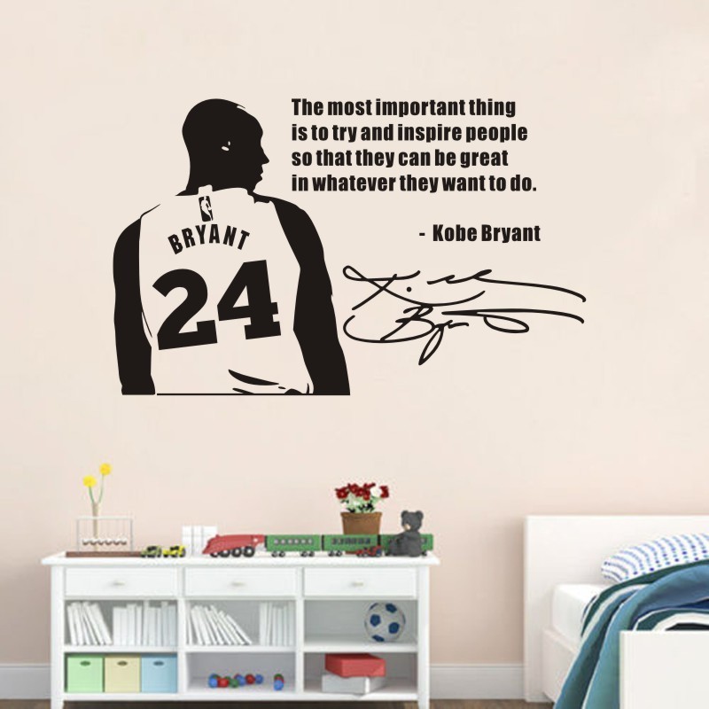 Kobe for boys' dormitory personality decorative wall stickers Wall Decal