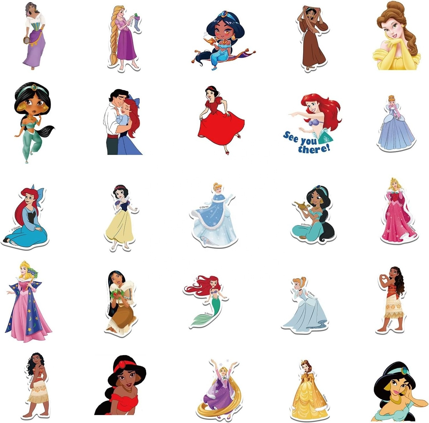 Princess Sticker 150 KidsPack Kawaii Cute Princess Sticker Mix Cartoon Teen Adult Waterproof vinyl sticker