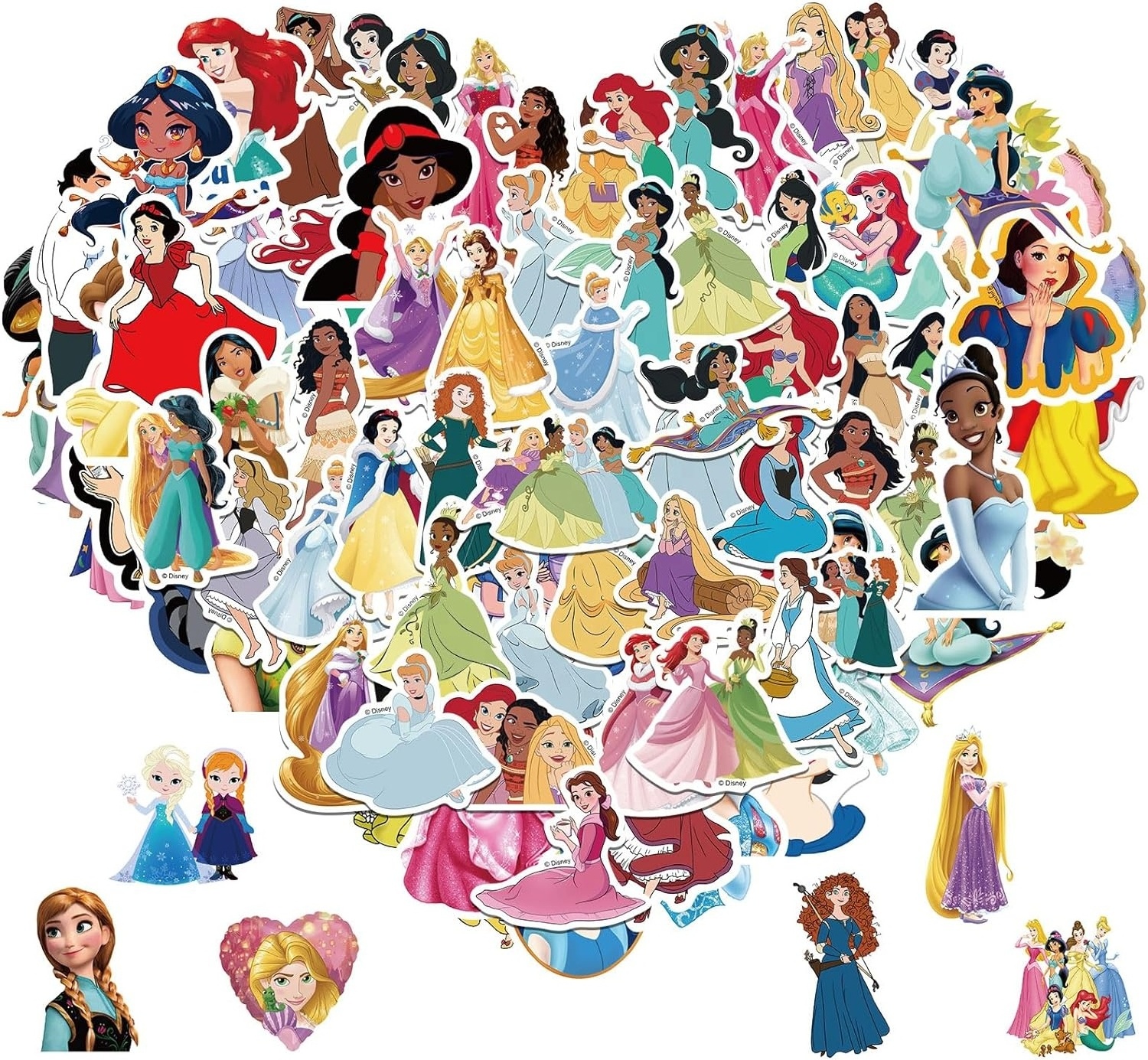 Princess Sticker 150 KidsPack Kawaii Cute Princess Sticker Mix Cartoon Teen Adult Waterproof vinyl sticker