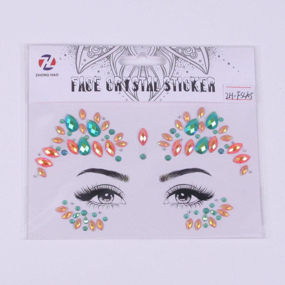 Mermaid Face Jewels Rhinestones Temporary Crystal Sticker Decoration for Parties  Face Gem Adhesive Glitter Jewel Tattoo Sticker