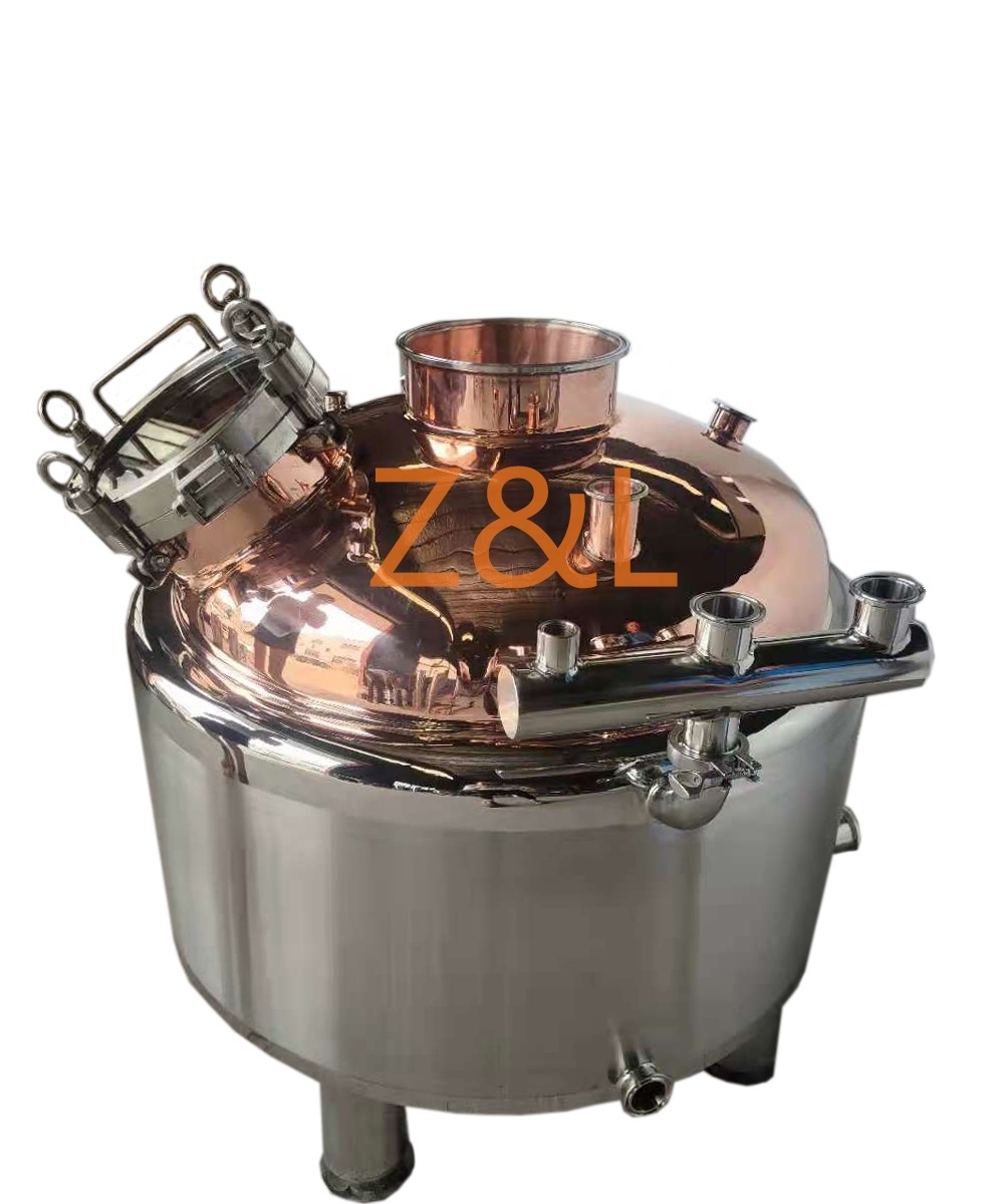 26 Gallon non-jacket boiler alcohol distilling cooper pot still