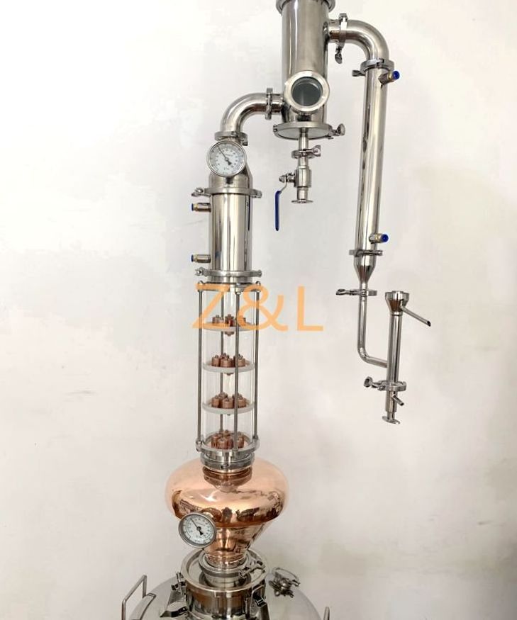 3 inch 4 inch 6 inch  glass moonshine still alcohol distillation column for whiskey vodka gin making