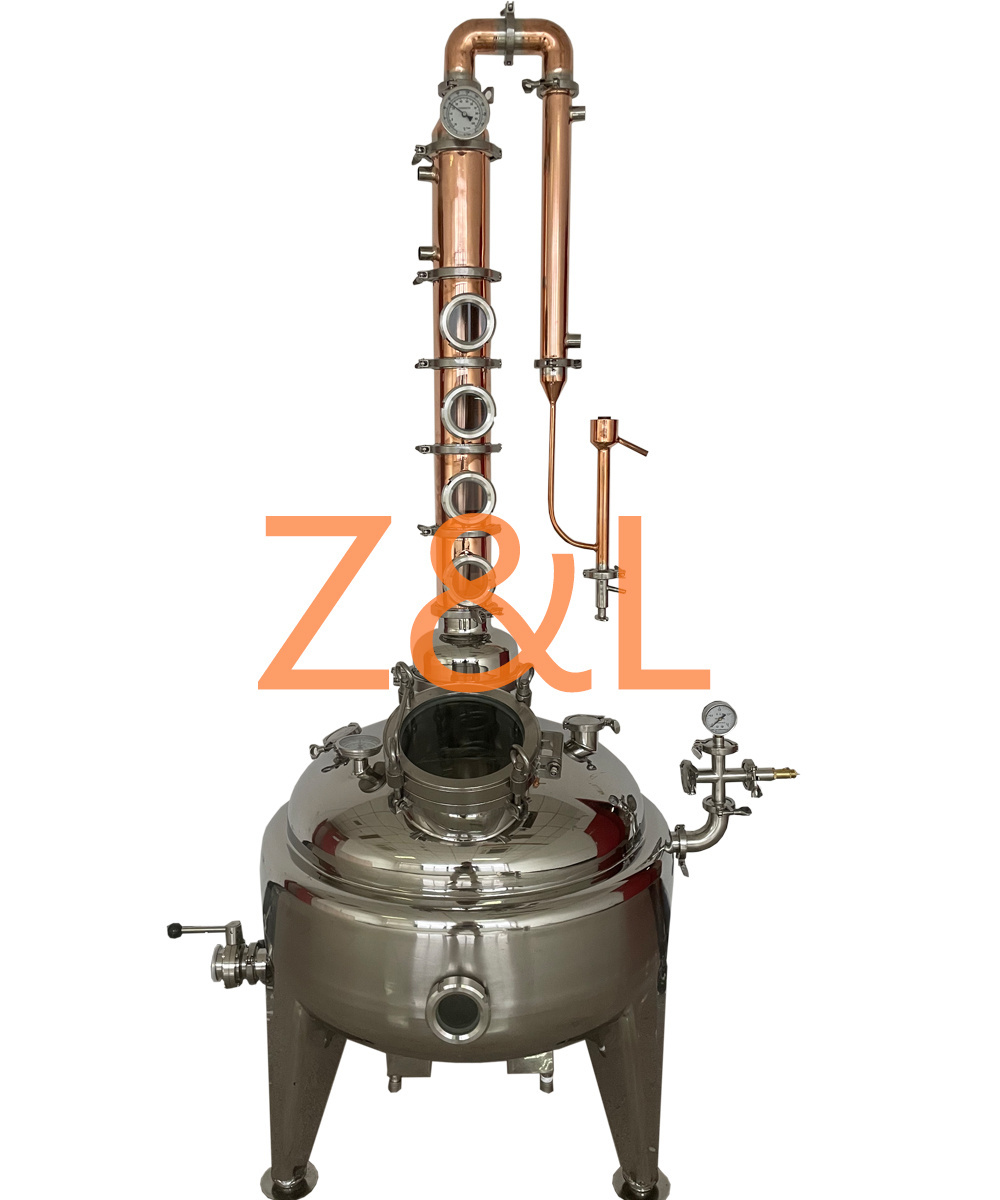 Copper stills 100l 200l 300l 400l 500l full copper distillation column 4