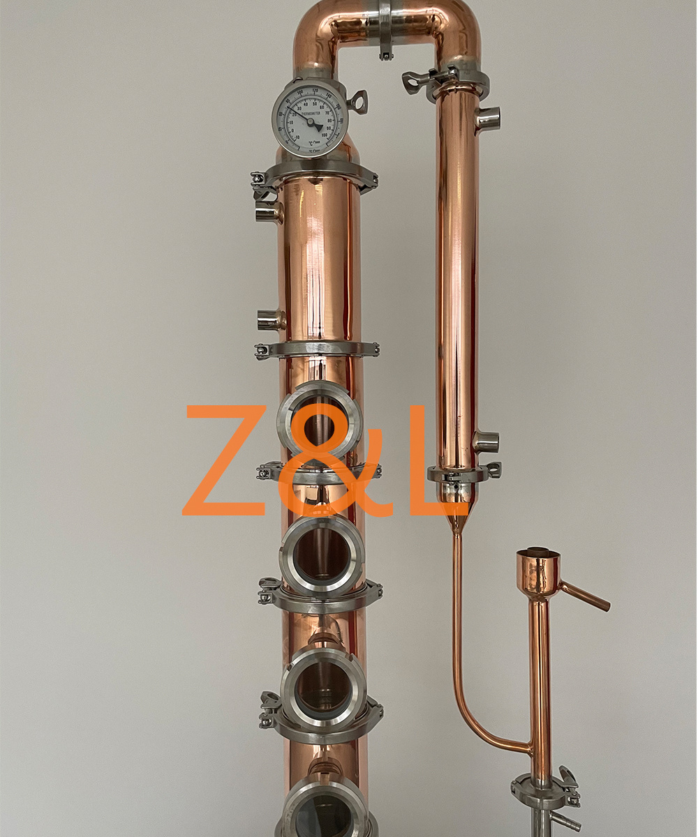 Copper stills 100l 200l 300l 400l 500l full copper distillation column 4