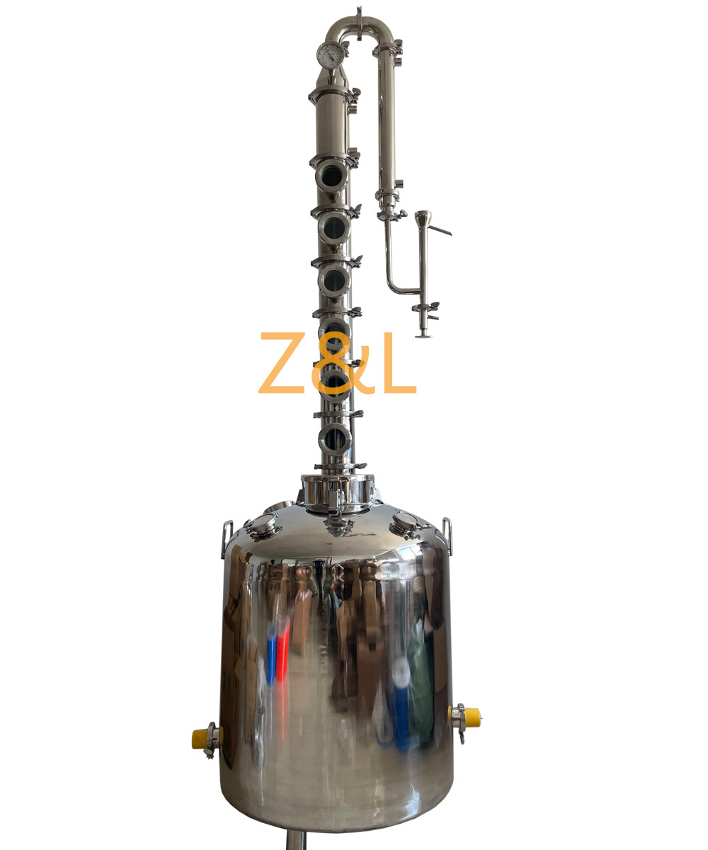 100L 200L whisky distiller with onion head 50L 100L 200L home distillation equipment copper gin still