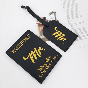 Passport Cover Pattern With Mr. And Mrs Pu Leather Passport Cover And Luggage Tag Set Couples Packages