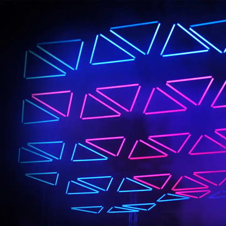 Dmx Kinetic Lighting Night Club Triangle Led Kinetic Tube Light