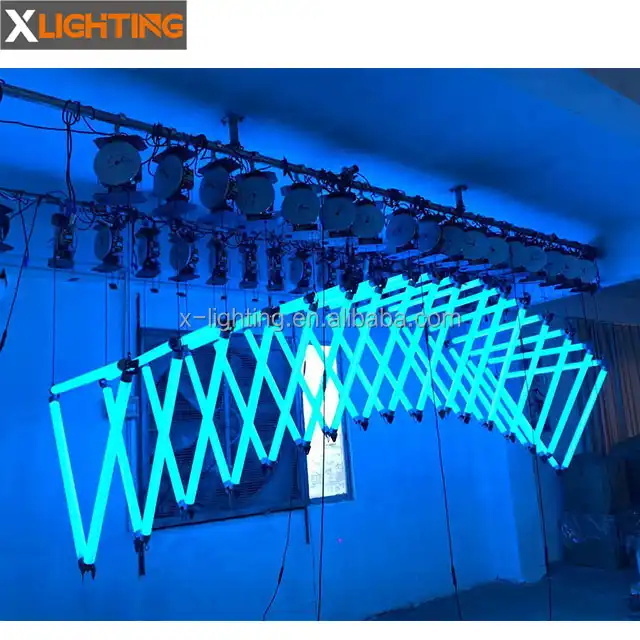 Dmx Kinetic Lighting Night Club Triangle Led Kinetic Tube Light