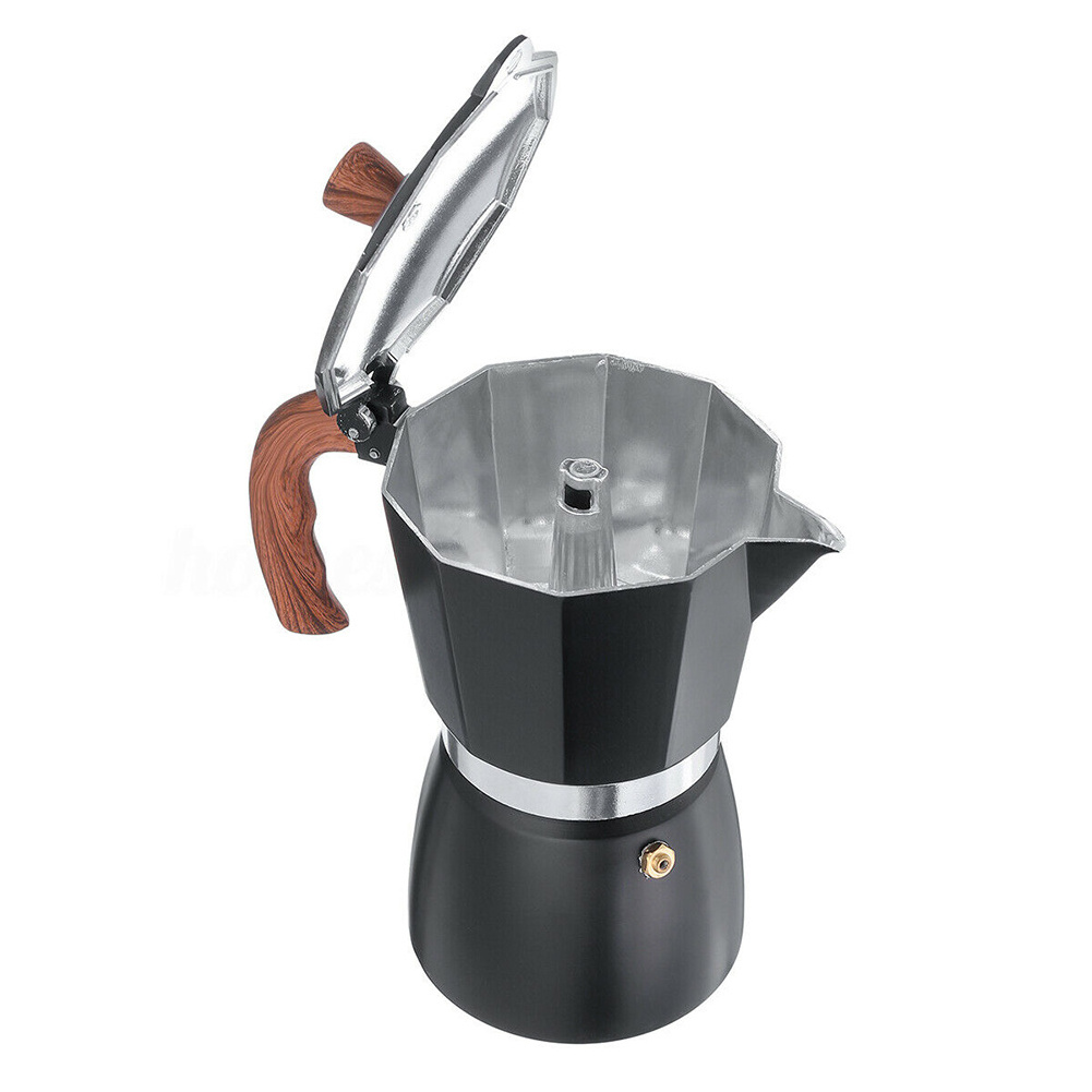 Stovetop Espresso Maker  Moka Coffee Pot Italian Espresso for Gas or Electric Ceramic Stovetop Italian Coffee maker