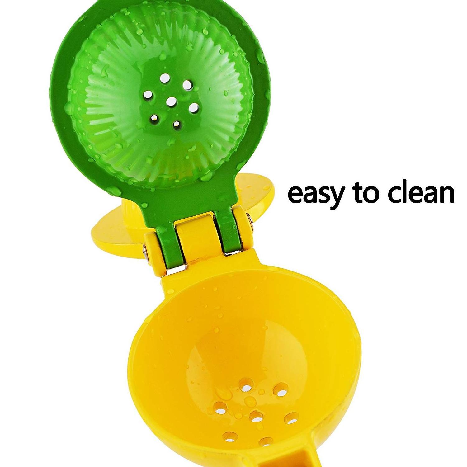 Premium Citrus Press | Lemon Squeezer, Lime and Orange Squeezer, Stainless Steel with Silicone Handles (Green)