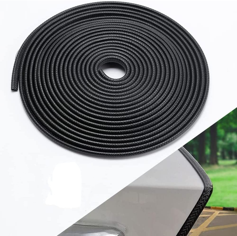 Car Door Edge Guard 16.4Ft Universal Fit U Shape Edge Trim Car Door Protector Rubber Seal Car Door Protection Strip No Glue