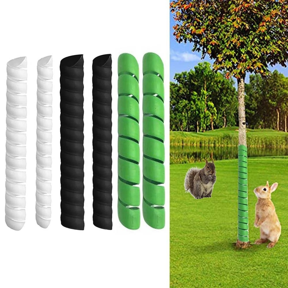 Plastic Spiral Tree Guards  2 Sizes for Tree Trunk Protection and Bark Preservation