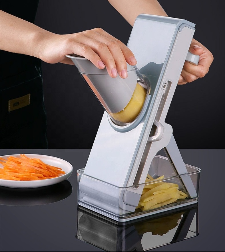 Multifunction Vegetable Cutter Potato Onion Cucumber Carrot Meat Slicer Mandoline Slicer 4 In 1 Vegetable Chopper