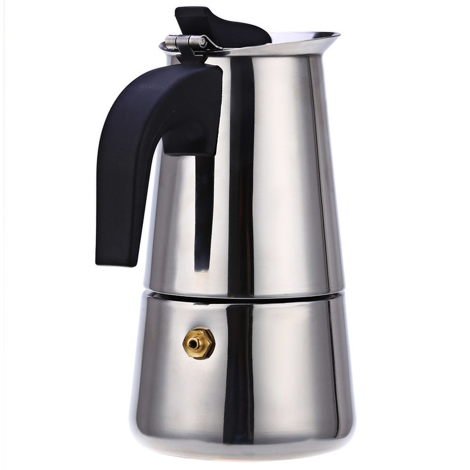 New Hot selling stainless steel customized Espresso Moka Coffee Maker Moka Pot