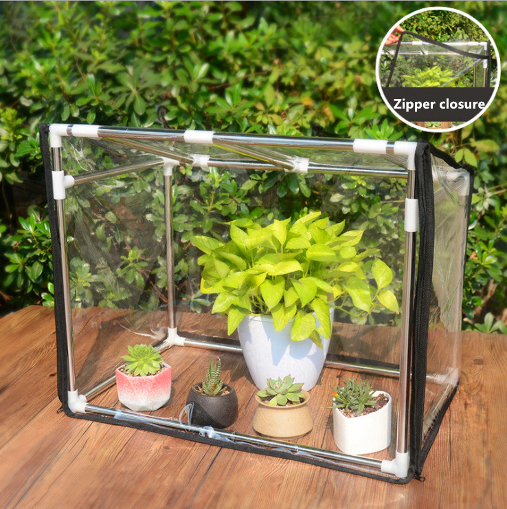 indoor outdoor home plant grow house plastic mini garden backyard flower Pot pvc pop up greenhouse