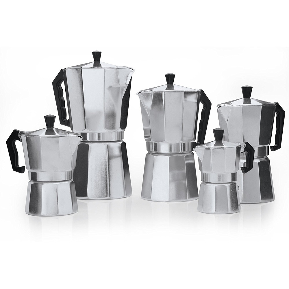 hot seal high quality 3/6/9cup Aluminium Coffee Pot / Espresso Coffee Maker / Moka Pot