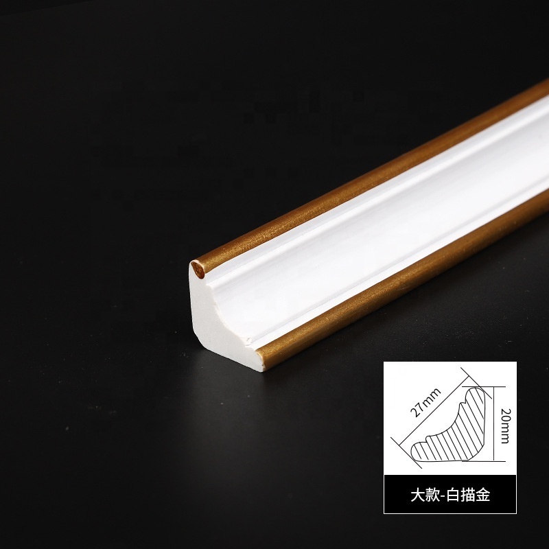 16.4FT Flexible Self-Adhesive PVC Trim Caulk Strip Wall Moulding Peel Stick Tile Edge Ceiling Corner Decor 5M/16.4FT Length