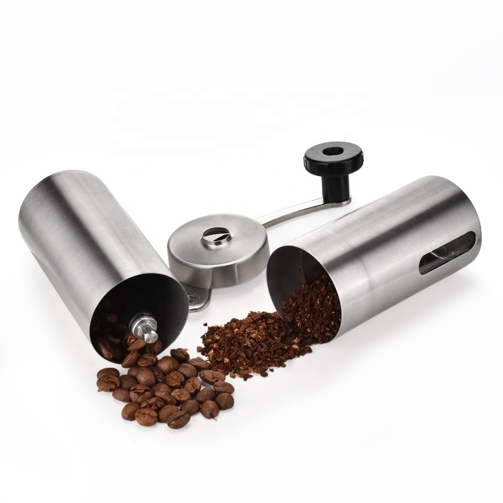 Manual Coffee Grinder | Hand coffee grinder | Brushed Stainless Steel Coffee Grinder