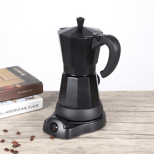 Electric Moka Coffee Maker 6 Cup, Espresso Coffee Maker Cafeteras Electric Italian Coffee Pot Espresso Makers Portable