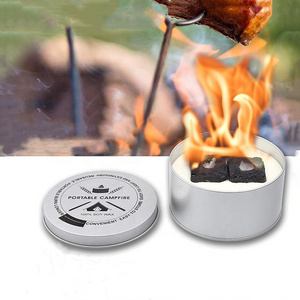 Portable campfire candle set for Campfire Tabletop Fire Pit Set for Picnics and Parties