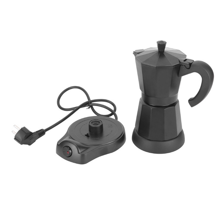 Electric Moka Coffee Maker 6 Cup, Espresso Coffee Maker Cafeteras Electric Italian Coffee Pot Espresso Makers Portable