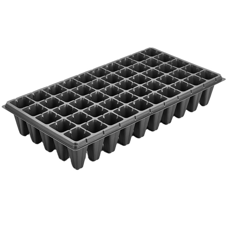 72 Cell Seed Trays Plastic Garden Germination Trays with Drain Holes for Plant Seeds Propagation Reusable Plant Growing Tray