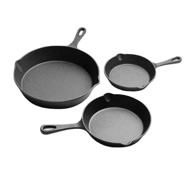 High quality Nonstick Frying Grill Pan Korean Bbq Carbon Steel Steak Cast Iron Skillet Non Stick Fry Pan