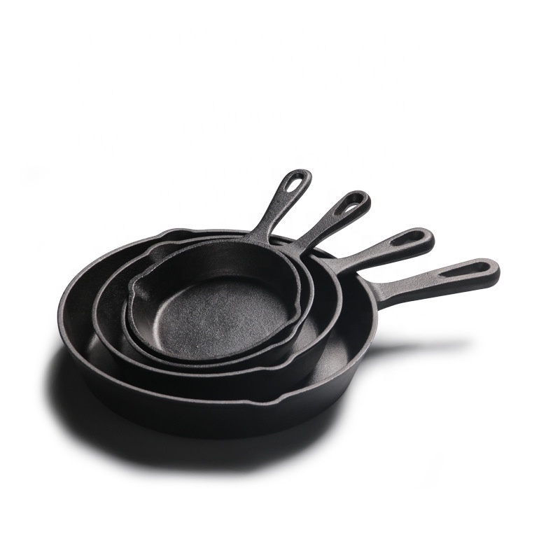 High quality Nonstick Frying Grill Pan Korean Bbq Carbon Steel Steak Cast Iron Skillet Non Stick Fry Pan