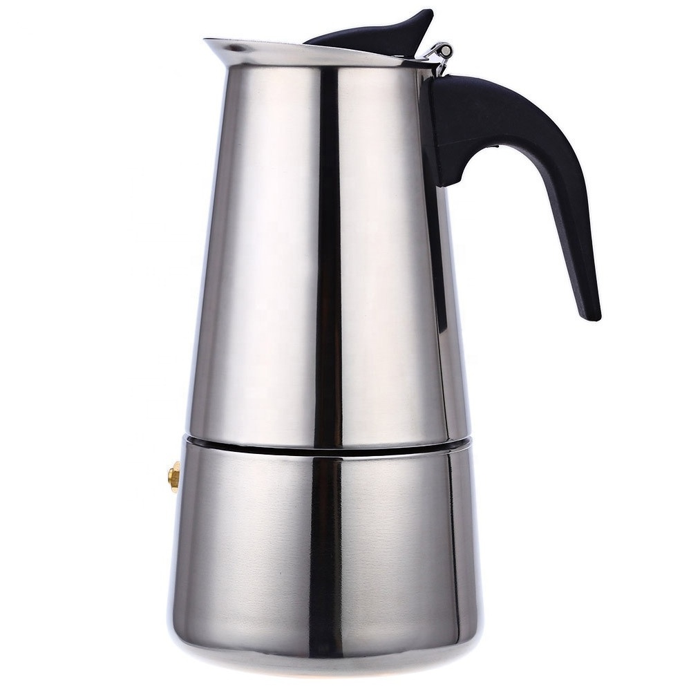 New Hot selling stainless steel customized Espresso Moka Coffee Maker Moka Pot