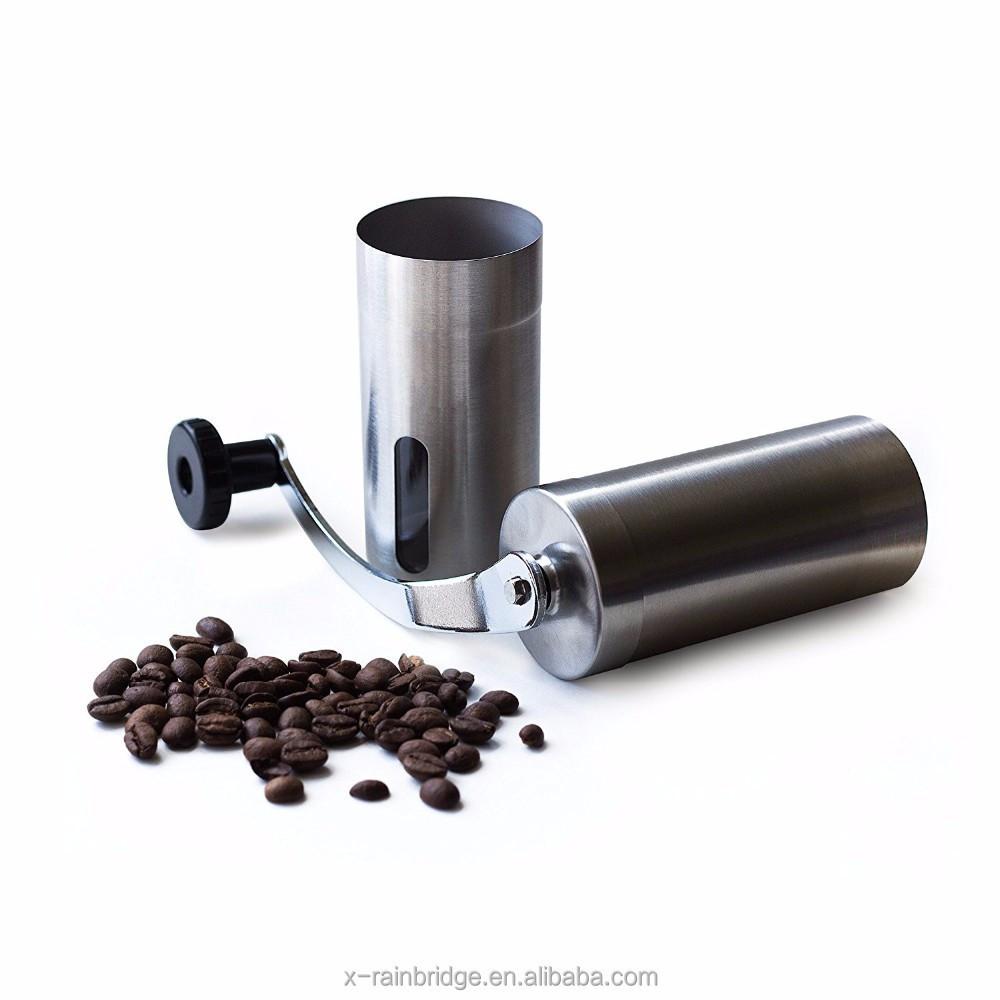 Manual Coffee Grinder | Hand coffee grinder | Brushed Stainless Steel Coffee Grinder