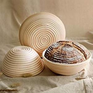 Pure Nature Handmade Round Bread Basket 8inch  9inch 10inch Bread Proofing Proving Basket