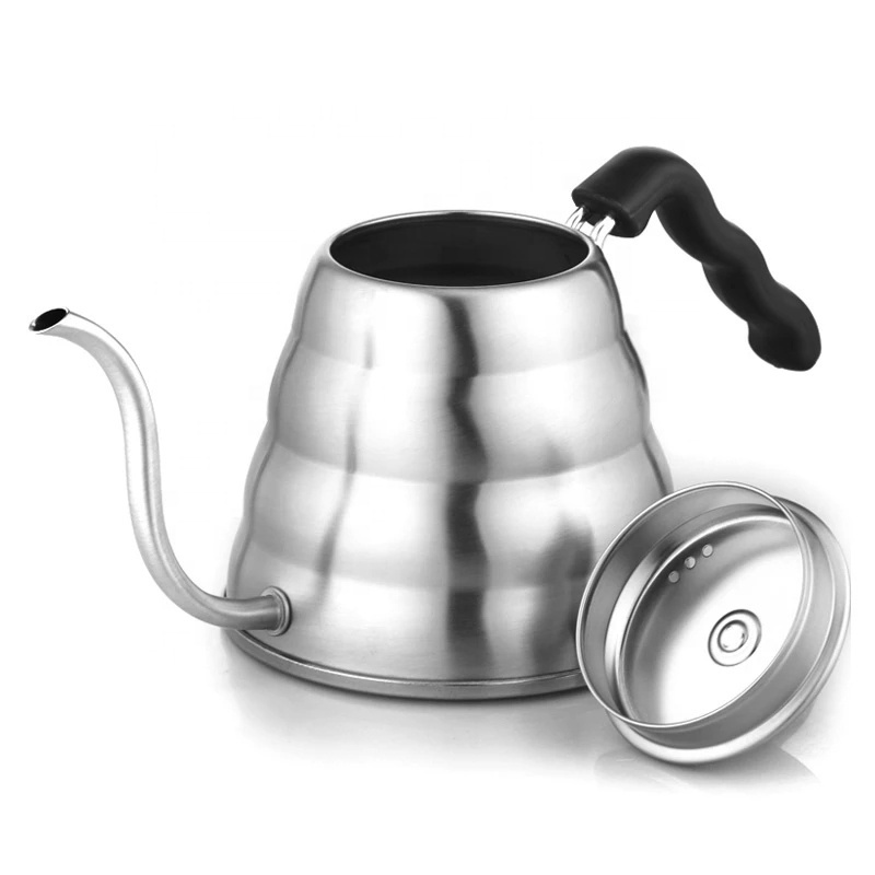 1.2L Stainless Steel Coffee Kettle Gooseneck Spout With Thermometer for Pour Over Coffee Tea Pot coffee drip kettle