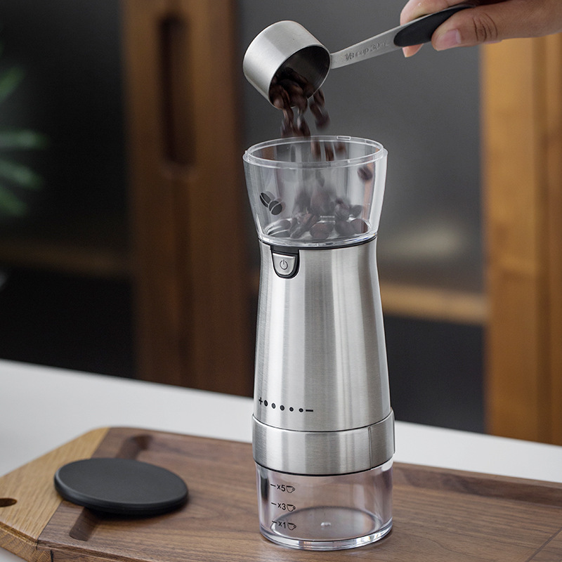 Drop shipping Portable USB Electric Coffee Grinder Machine Nuts Beans Spices Grains Pepper Grinding Automatic Kitchen Grinder