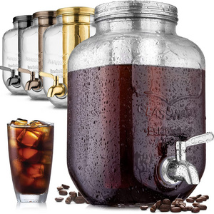 Cold Brew Coffee Maker with EXTRA-THICK Glass Carafe Stainless Steel Filter Premium Iced Coffee Maker, Cold Brew Pitcher