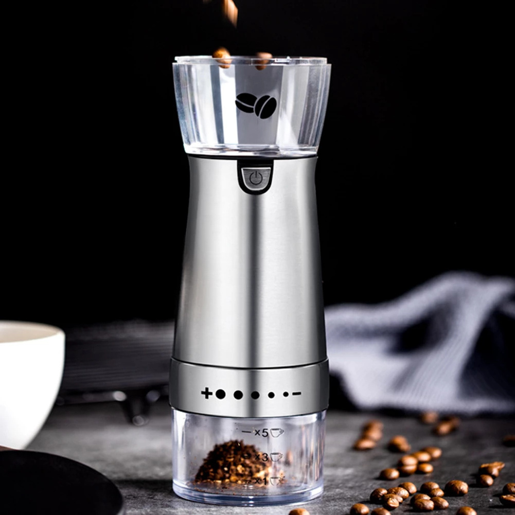 Drop shipping Portable USB Electric Coffee Grinder Machine Nuts Beans Spices Grains Pepper Grinding Automatic Kitchen Grinder