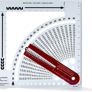 Knitting Gauge Converter Tool Knitting Counter Calculator Density Ruler for Knitting Works Crafts