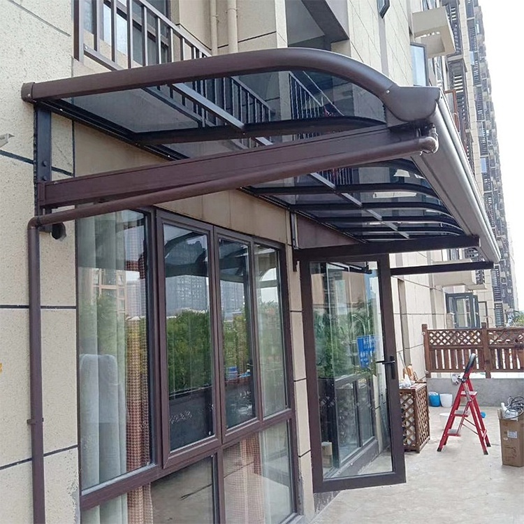 Polycarbonate Canopy Outdoor Awnings Clear aluminum door outdoor diy canopy rain cover balcony awning