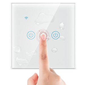 Tuya WIFI+BLE 3 Gang Remote Smart Touch Screen Light Control Switch with Single and Neutral