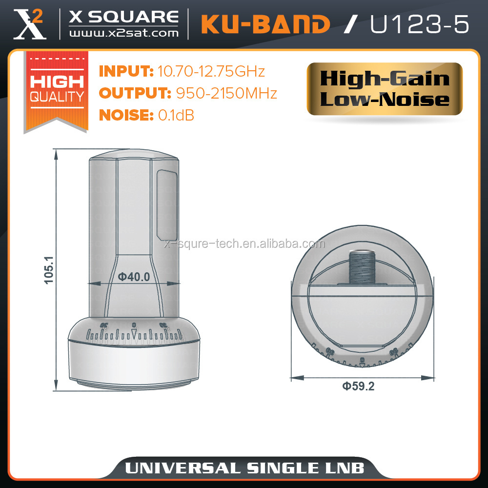 Strong digital satellite receiver ku band single lnb