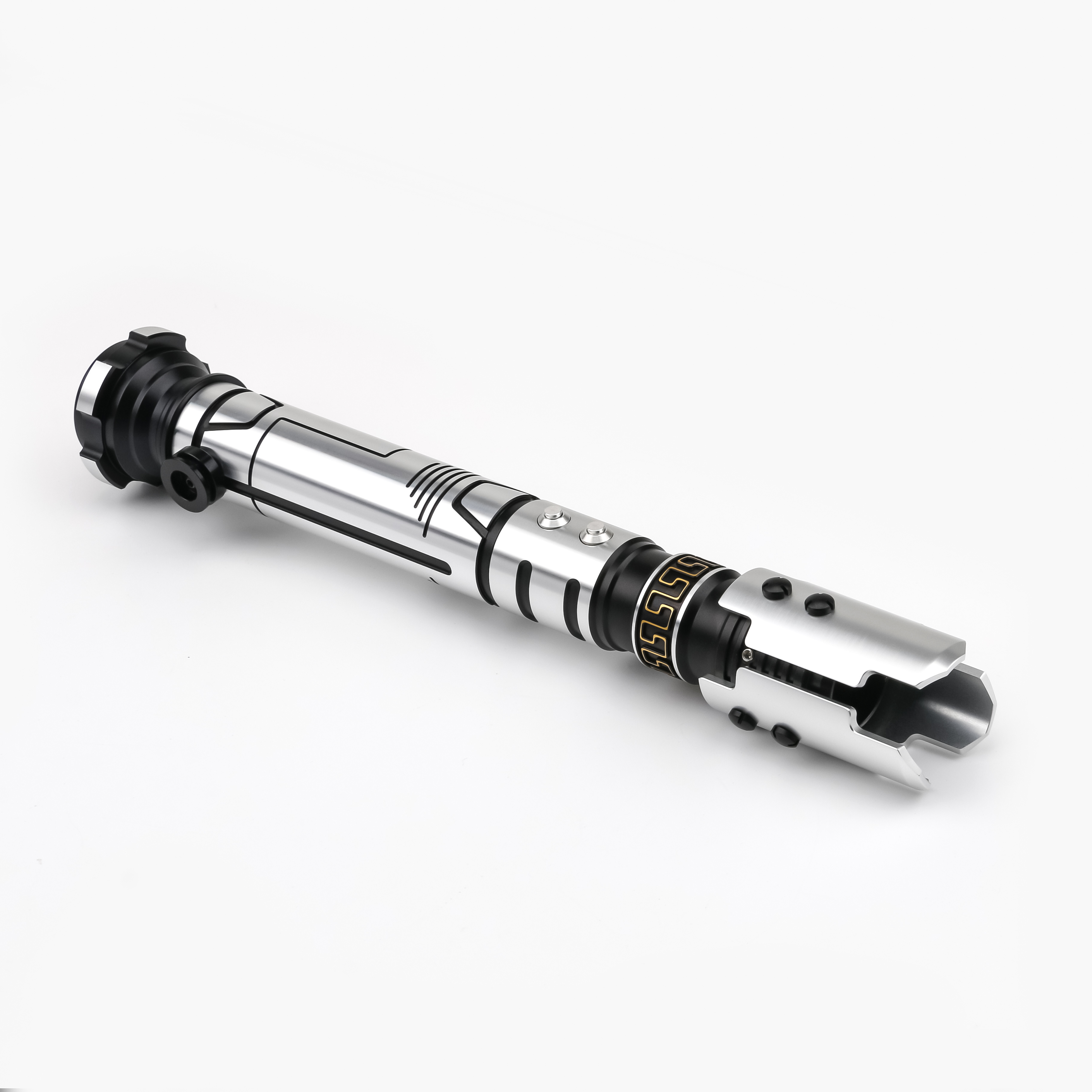 txqsaber Judger  lightsaber  NEO Swing  Dueling 1 inch Blade Metal Hilt 16 Sets of Soundfonts Blaster FOC light up toys