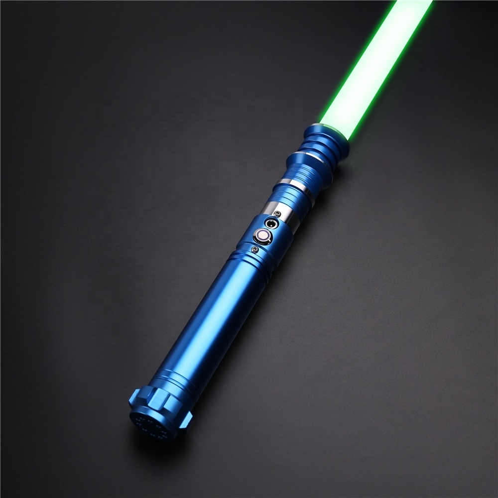 TXQ Hilt Dueling Lightsaber Saber Metal with Light Sound Blaster Lock up Flash on Clash Light Saber of  Black