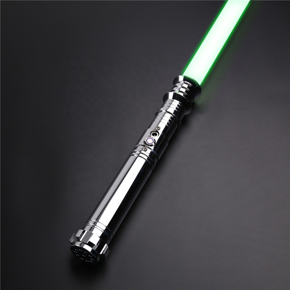 TXQ Hilt Dueling Lightsaber Saber Metal with Light Sound Blaster Lock up Flash on Clash Light Saber of  Black