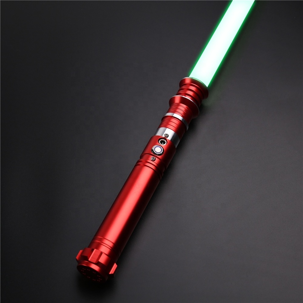 TXQ Hilt Dueling Lightsaber Saber Metal with Light Sound Blaster Lock up Flash on Clash Light Saber of  Black