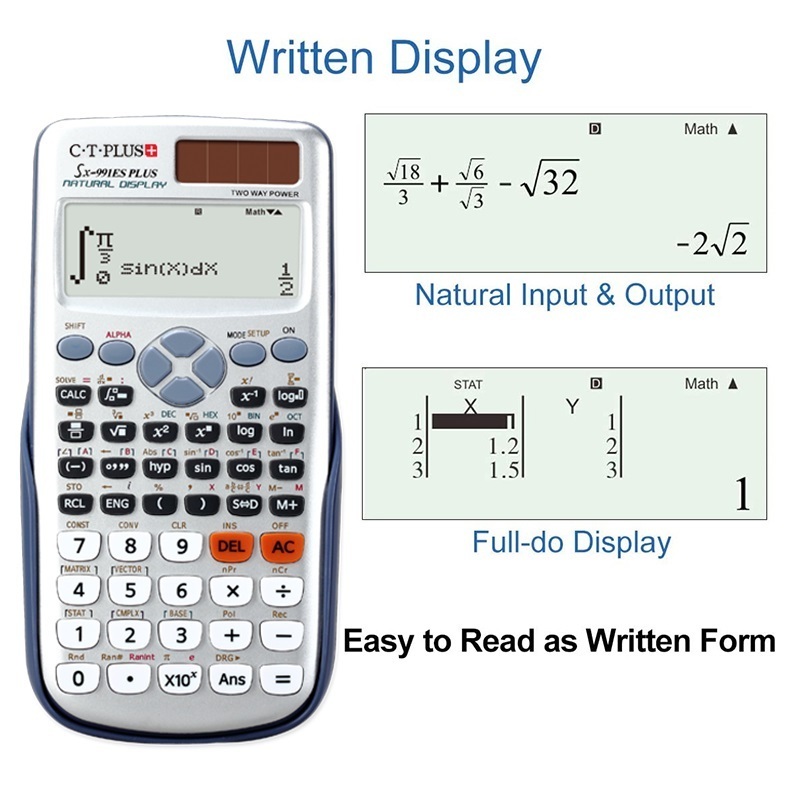 Mathematics Calculator High Quality 417 Function Scientific Calculator Price SX-991ES PLUS For High School Students