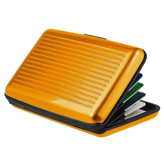 Colorful Plastic Card Holder Box Light-Weight Credit Card Wallet RFID Blocking Case Credit Card Holder for Traveling