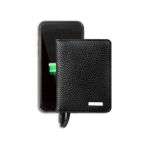 New 3 in 1universal 4000mAh Power Bank Portable Charger with leather Wallet For Samsung / Apple/Huawei/Xiaomi