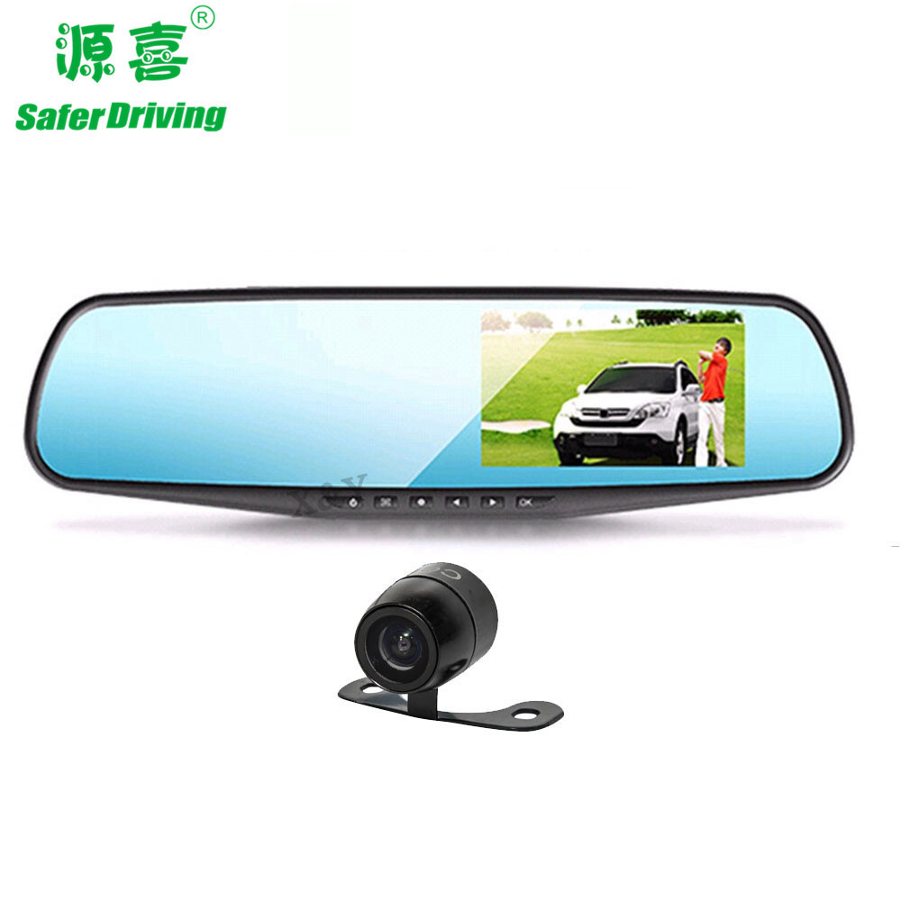 Saferdriving vehicle blackbox user manual full hd 1080p car dvr rearview mirror with certificate XY-9064D