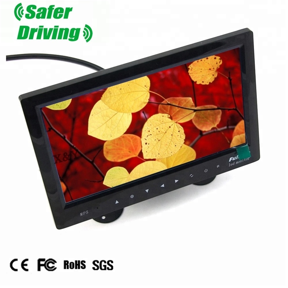 bus tv monitor ,7 inch car lcd monitor ,crt tft lcd monitor for 12~24V car and bus XY-2075MP5+BT