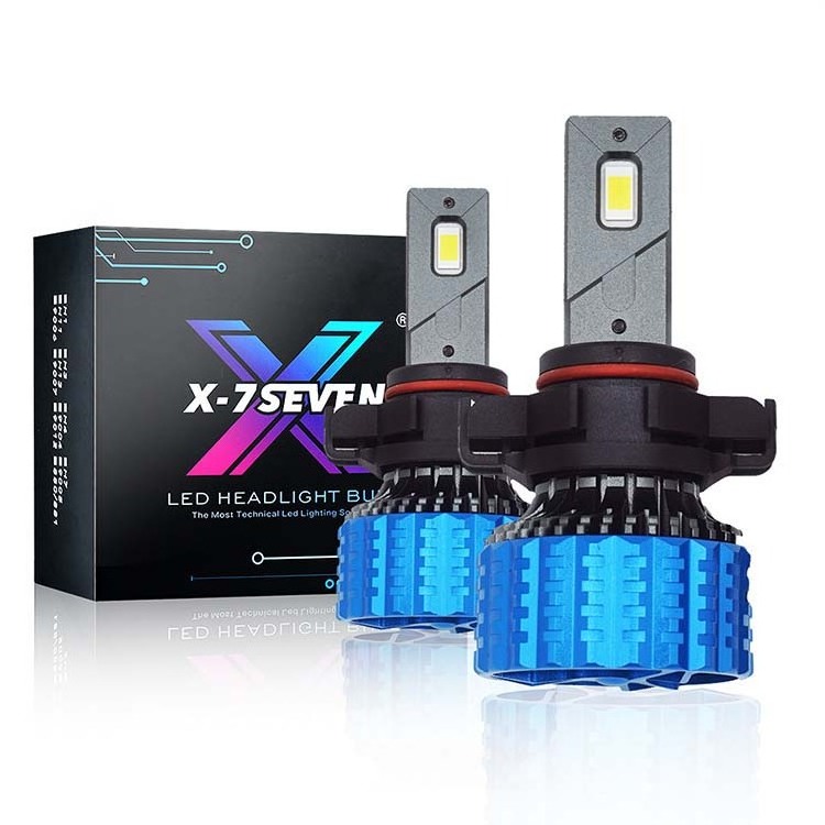 X-7SEVEN Super Bright Ultra 130W 24000LM 6500K Car Led Light Bulb H1 H4 H7 H11 Auto Lighting System 9005 9006 Led Headlight